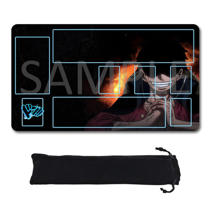 Monkey D. Luffy One Piece Playmat + Free Storage Bag Non-Slip Rubber 24x14 in +122HZWzone (80)