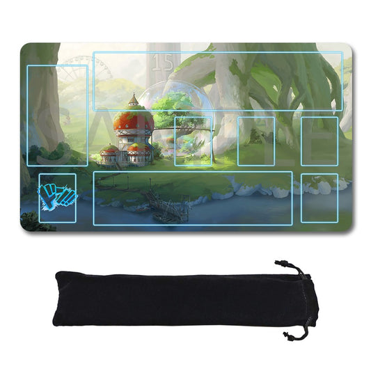 Egghead Arc One Piece Playmat + Free Storage Bag Non-Slip Rubber 24x14 in +122HZWzone (94)