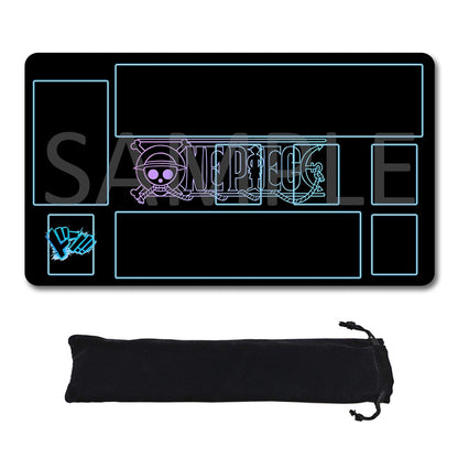 Straw Hat Pirates‌ One Piece Playmat + Free Storage Bag Non-Slip Rubber 24x14 in +122HZWzone (91)