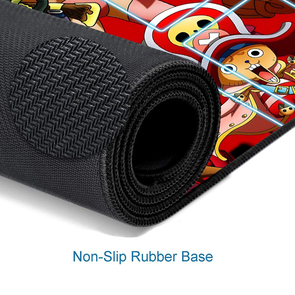 Straw Hat Pirates‌ One Piece Playmat + Free Storage Bag Non-Slip Rubber 24x14 in +122HZWzone (79)