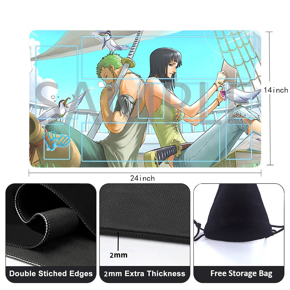 François l'Olonnais One Piece Playmat + Free Storage Bag Non-Slip Rubber 24x14 in +122HZWzone (22)