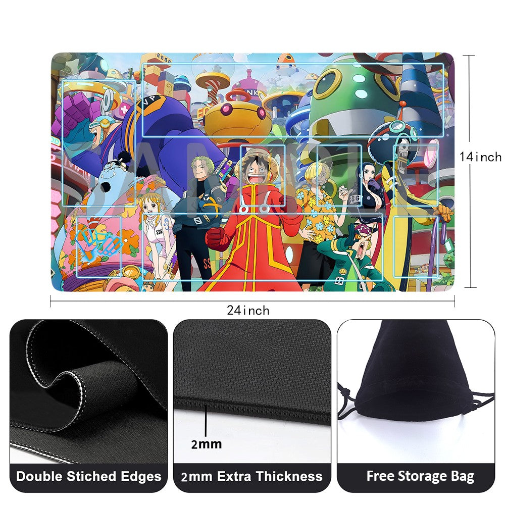 Egghead Arc One Piece Playmat + Free Storage Bag Non-Slip Rubber 24x14 in +122HZWzone (21)