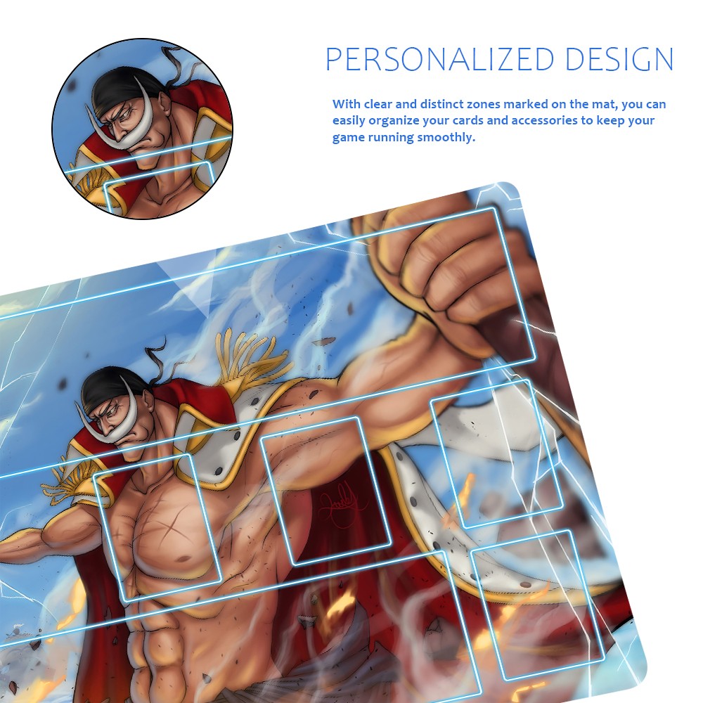 Edward Newgate One Piece Playmat + Free Storage Bag Non-Slip Rubber 24x14 in +122HZWzone (23)