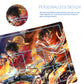 Portgas D. Ace, Sabo, Monkey D. Luffy One Piece Playmat + Free Storage Bag Non-Slip Rubber 24x14 in +122HZWzone (52)