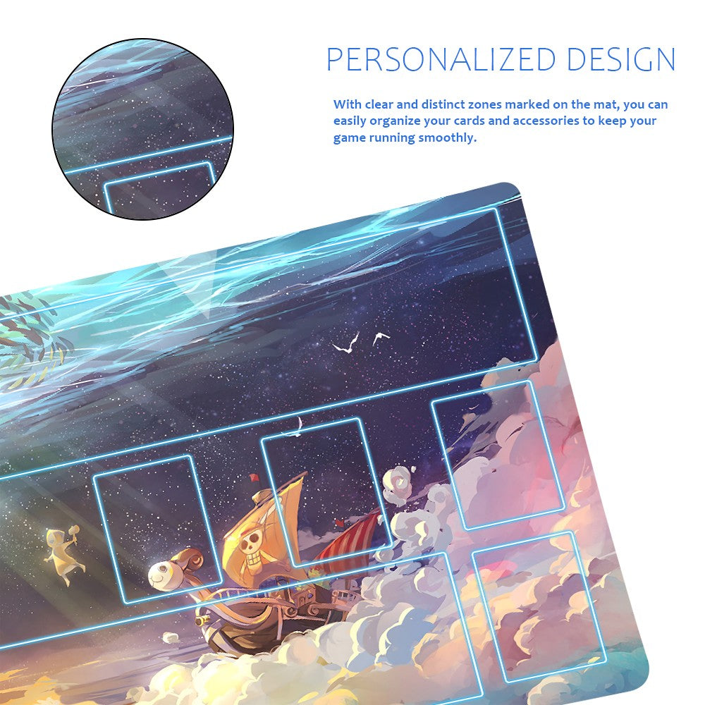 Thousand Sunny One Piece Playmat + Free Storage Bag Non-Slip Rubber 24x14 in +122HZWzone (20)