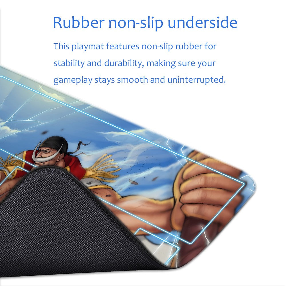 Edward Newgate One Piece Playmat + Free Storage Bag Non-Slip Rubber 24x14 in +122HZWzone (23)