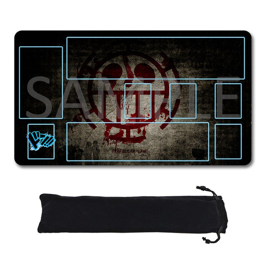 Heart Pirates One Piece Playmat + Free Storage Bag Non-Slip Rubber 24x14 in +122HZWzone (55)