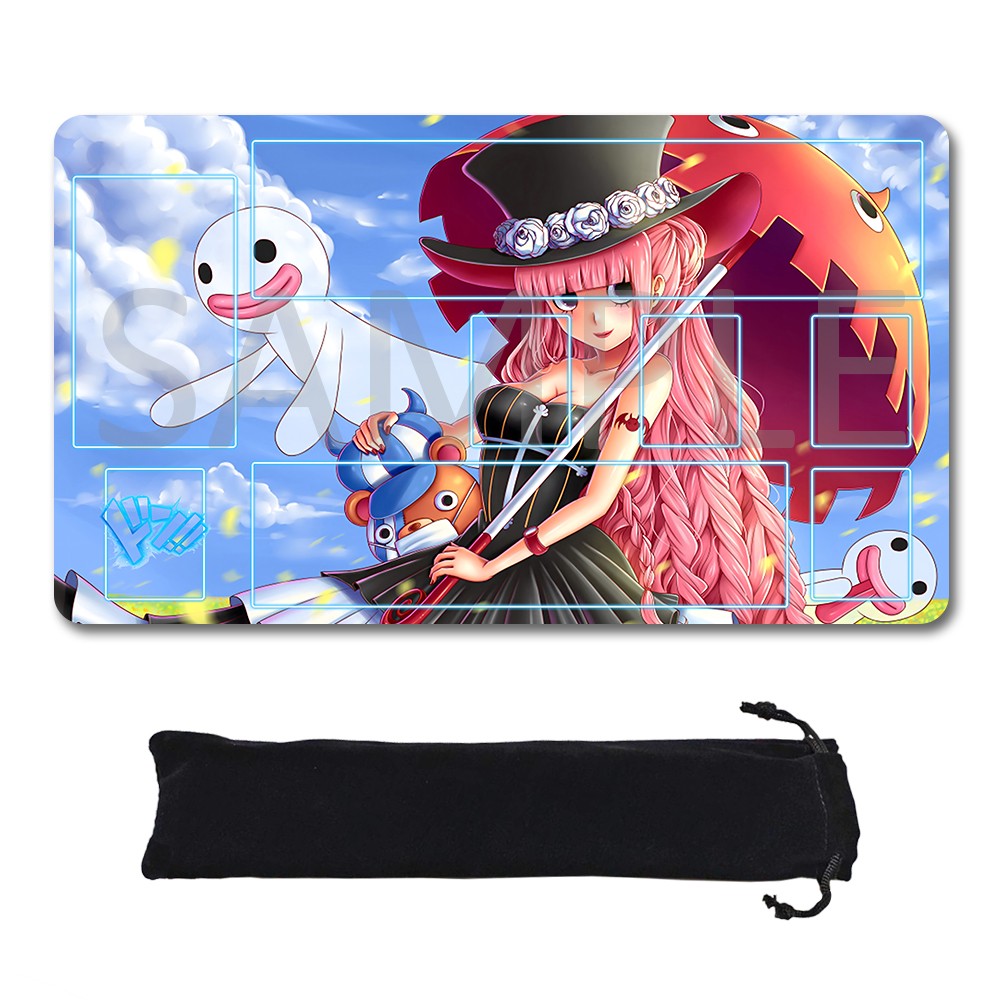 Perona One Piece Playmat + Free Storage Bag Non-Slip Rubber 24x14 in +122HZWzone (88)