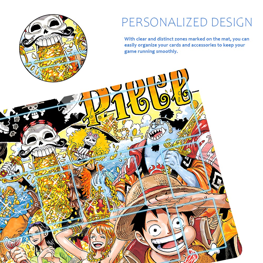 Laftudel One Piece Playmat + Free Storage Bag Non-Slip Rubber 24x14 in +122HZWzone (44)