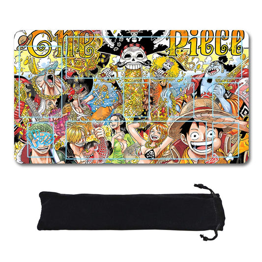 Laftudel One Piece Playmat + Free Storage Bag Non-Slip Rubber 24x14 in +122HZWzone (44)