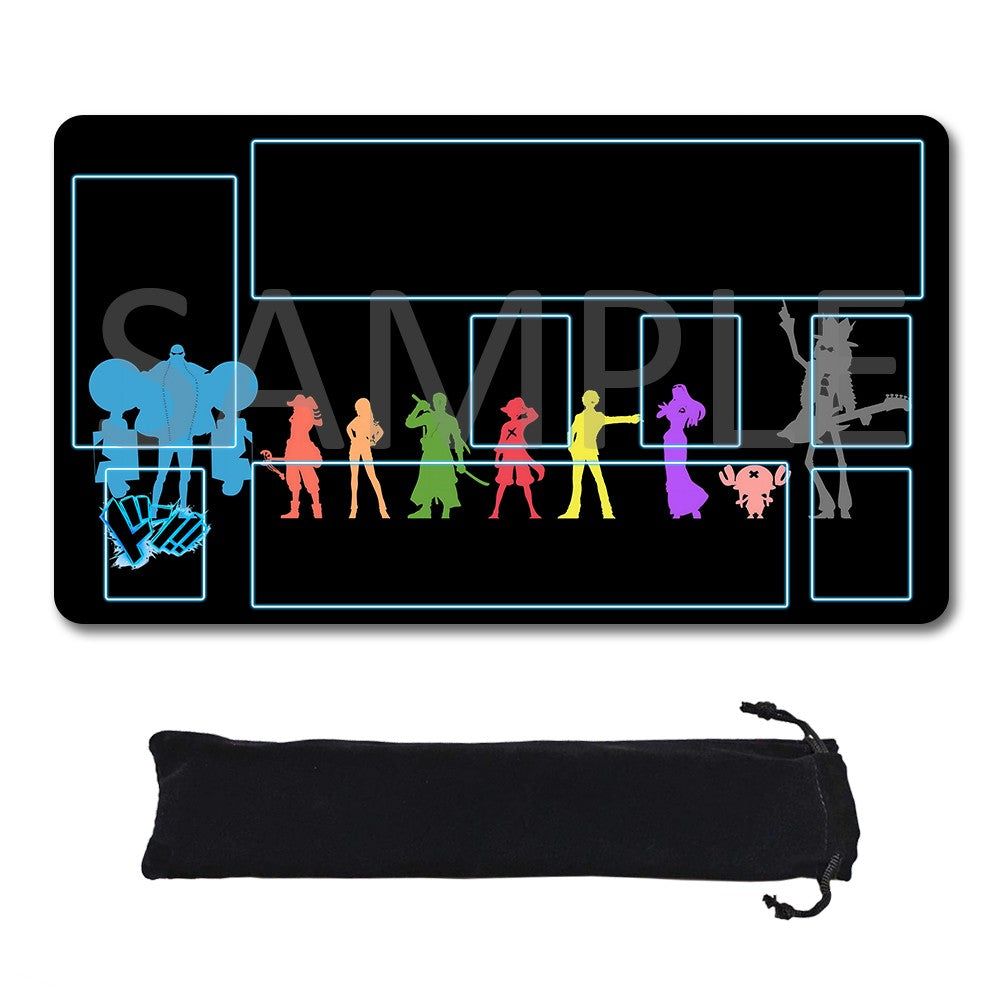 Straw Hat Pirates‌ One Piece Playmat + Free Storage Bag Non-Slip Rubber 24x14 in +122HZWzone (90)