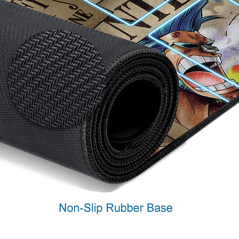 Straw Hat Pirates‌ One Piece Playmat + Free Storage Bag Non-Slip Rubber 24x14 in +122HZWzone (69)