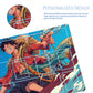Monkey D. Luffy One Piece Playmat + Free Storage Bag Non-Slip Rubber 24x14 in +122HZWzone (74)