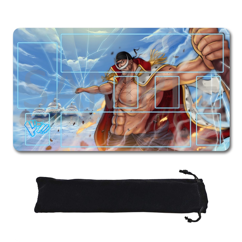 Edward Newgate One Piece Playmat + Free Storage Bag Non-Slip Rubber 24x14 in +122HZWzone (23)