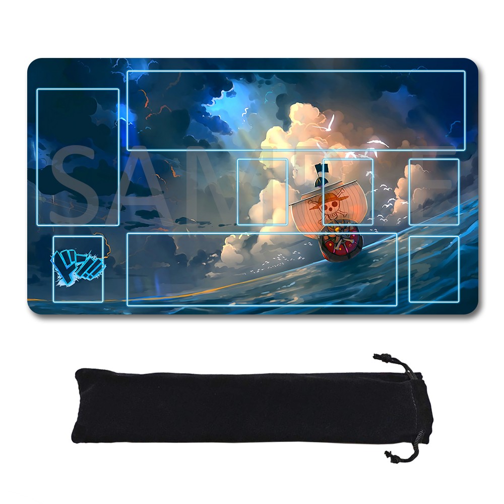 Thousand Sunny One Piece Playmat + Free Storage Bag Non-Slip Rubber 24x14 in +122HZWzone (93)