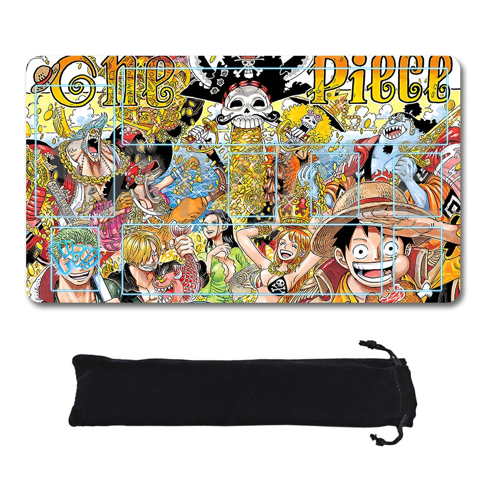 Laftudel One Piece Playmat + Free Storage Bag Non-Slip Rubber 24x14 in +122HZWzone (44)