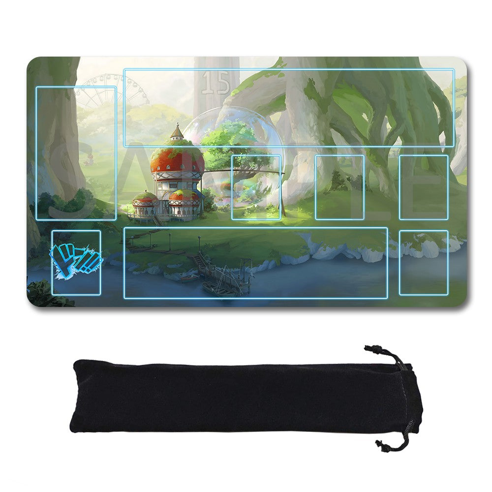 Egghead Arc One Piece Playmat + Free Storage Bag Non-Slip Rubber 24x14 in +122HZWzone (94)