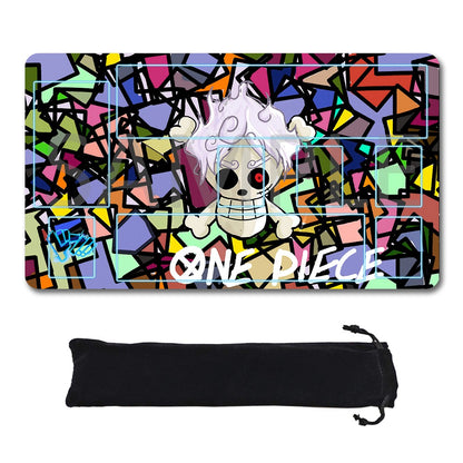 Monkey D. Luffy One Piece Playmat + Free Storage Bag Non-Slip Rubber 24x14 in +122HZWzone (54)