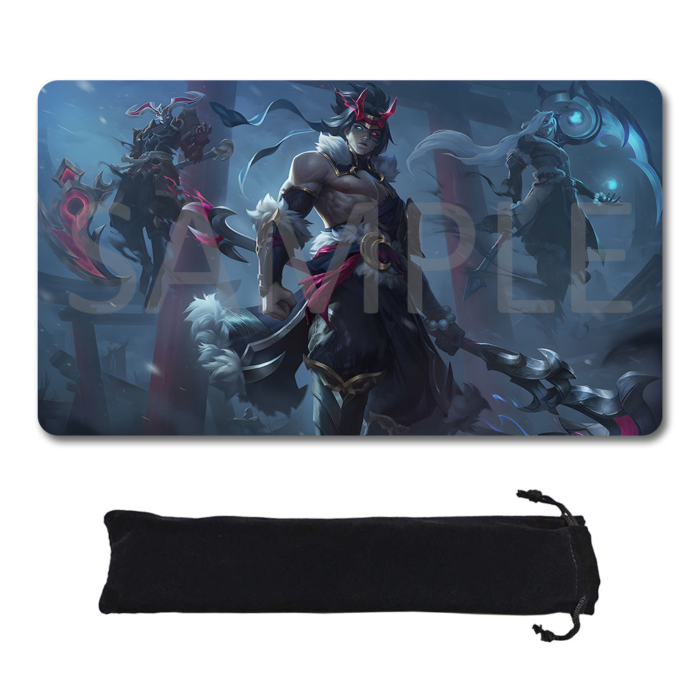 Kayn - League Of Legends Riftbound Playmat 24x14 in + Free Storage Bag