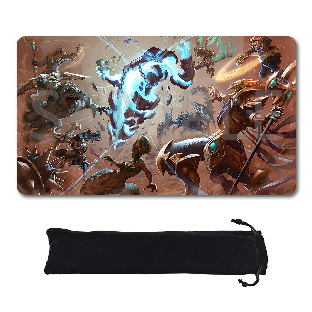 Xerath - League Of Legends Riftbound Playmat 24x14 in + Free Storage Bag