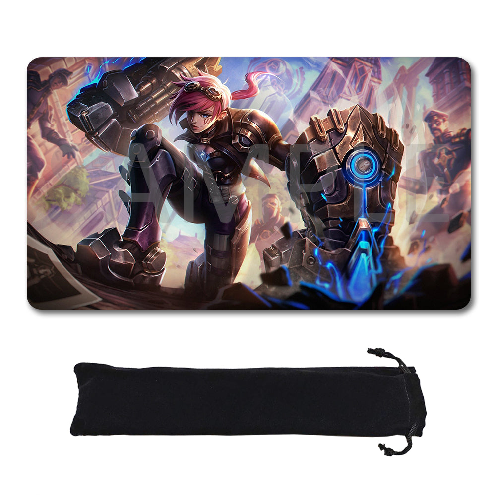 Riven - League Of Legends Riftbound Playmat 24x14 in + Free Storage Bag