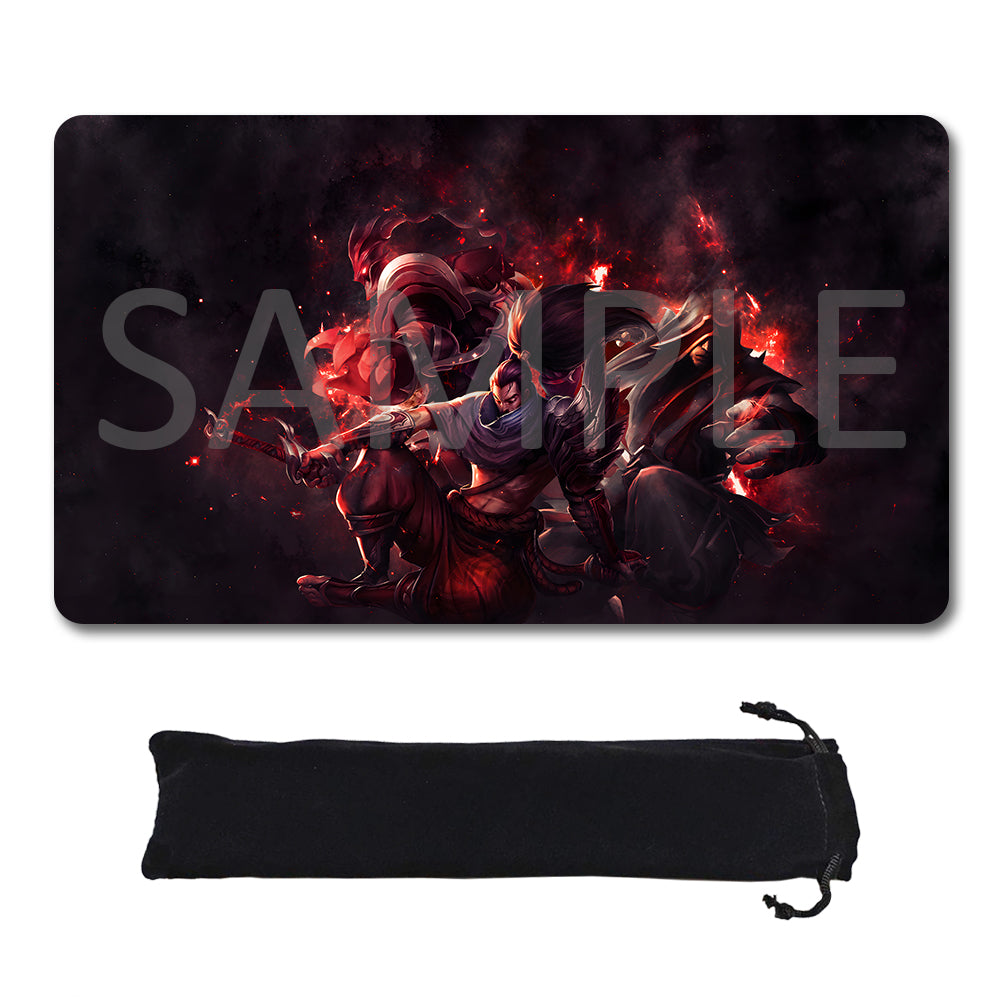Shadow Fiend - League Of Legends Riftbound Playmat 24x14 in + Free Storage Bag