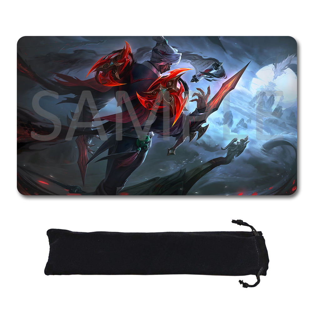 Zed - League Of Legends Riftbound Playmat 24x14 in + Free Storage Bag