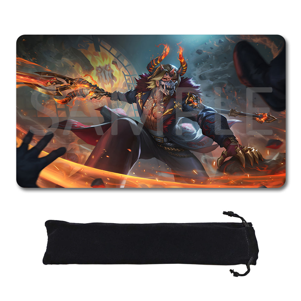 Poseidon - League Of Legends Riftbound Playmat 24x14 in + Free Storage Bag