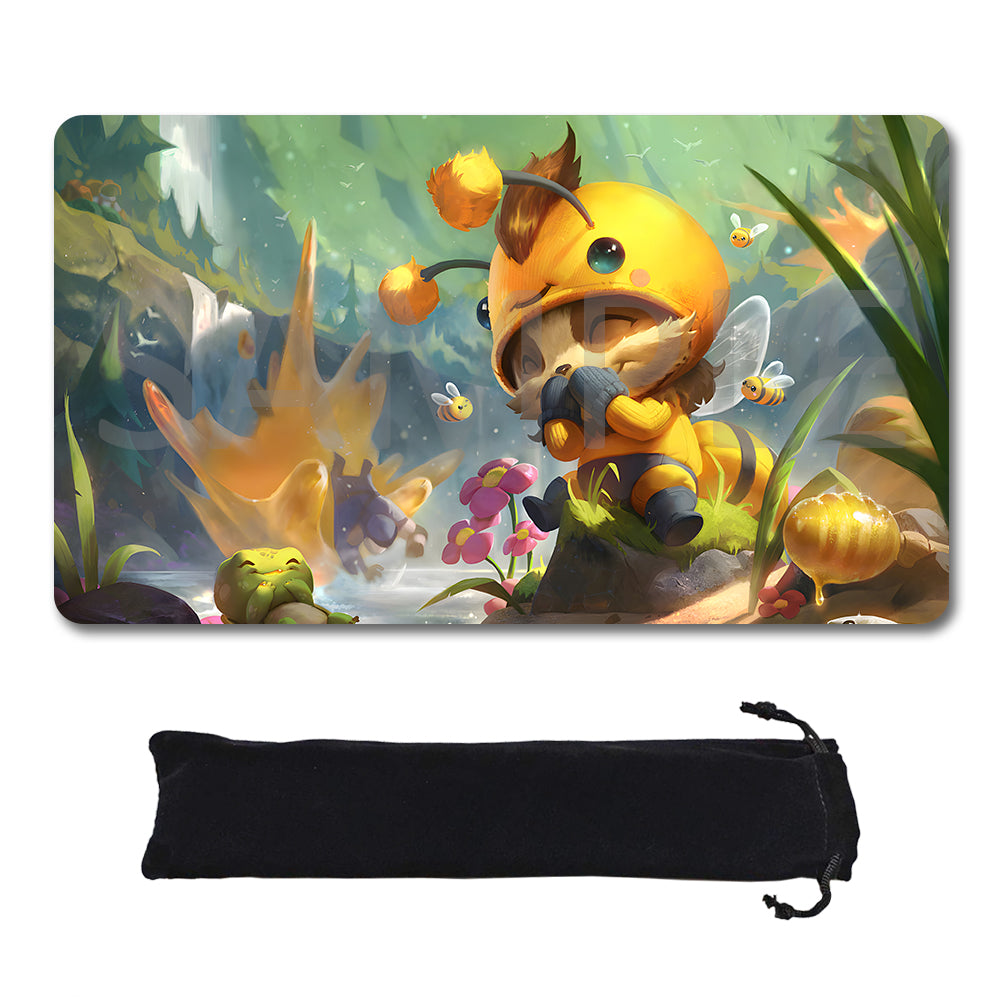 Teemo - League Of Legends Riftbound Playmat 24x14 in + Free Storage Bag