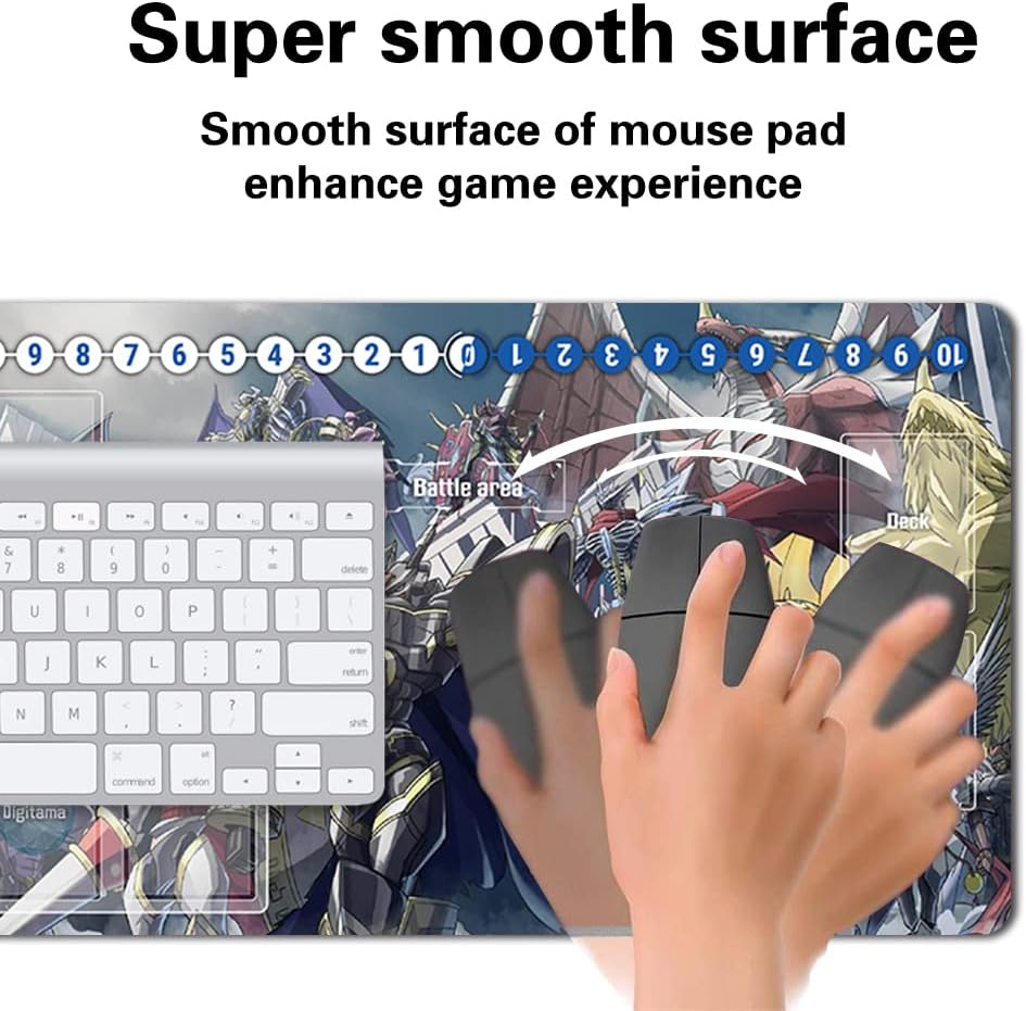 Board Game DTCG Playmat Table Mats Games Size 60X35 cm Mousepad Compatible for Digimon TCG CCG RPG (50084644) Stitched Edge