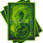100 PCS TCG/MTG Card Sleeves, Matte Back Anti-Slip & Easy Shuffling Applicable to OCG CCG DTCG PTCG, 2.6 x 3.6 in Standard Size Cards (Forest Warden)