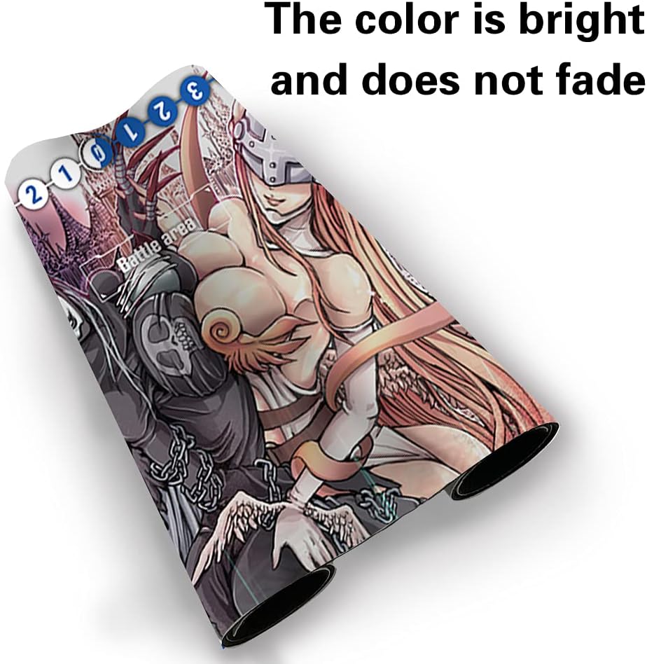 Board Game DTCG Playmat Table Mats Games Size 60X35 cm Mousepad Compatible for Digimon TCG CCG RPG (33) Stitched Edge