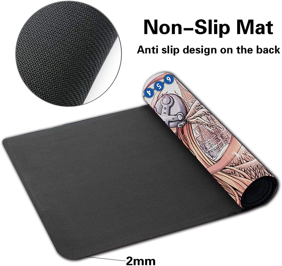 Board Game DTCG Playmat Table Mats Games Size 60X35 cm Mousepad Compatible for Digimon TCG CCG RPG (33) Stitched Edge