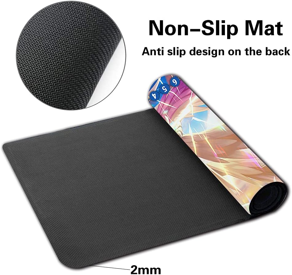 Board Game DTCG Playmat Table Mats Games Size 60X35 cm Mousepad Compatible for Digimon TCG CCG RPG (11) Stitched Edge