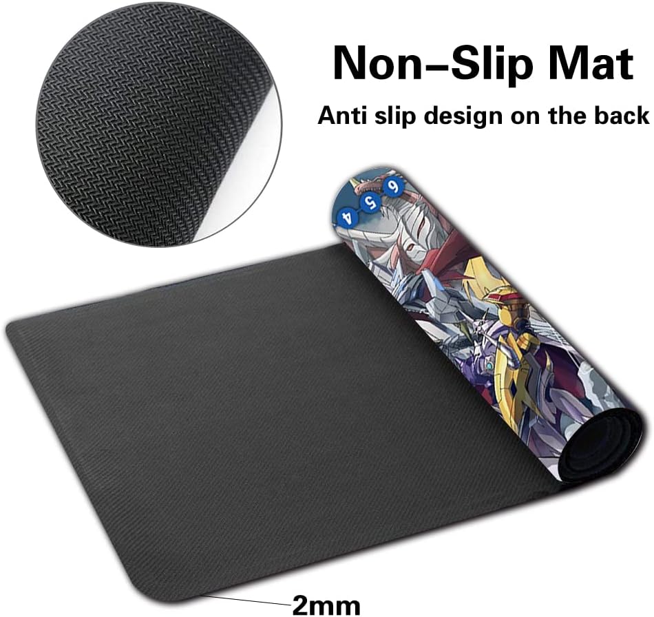 Board Game DTCG Playmat Table Mats Games Size 60X35 cm Mousepad Compatible for Digimon TCG CCG RPG (50084644) Stitched Edge