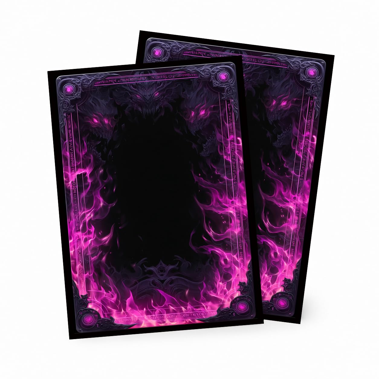 MTG Card Sleeves Matte -100 PCS Trading Card Game, Size 2.6 x 3.6 inches, Suitable for All TCG Card Games Protective (Abyssal Flame)