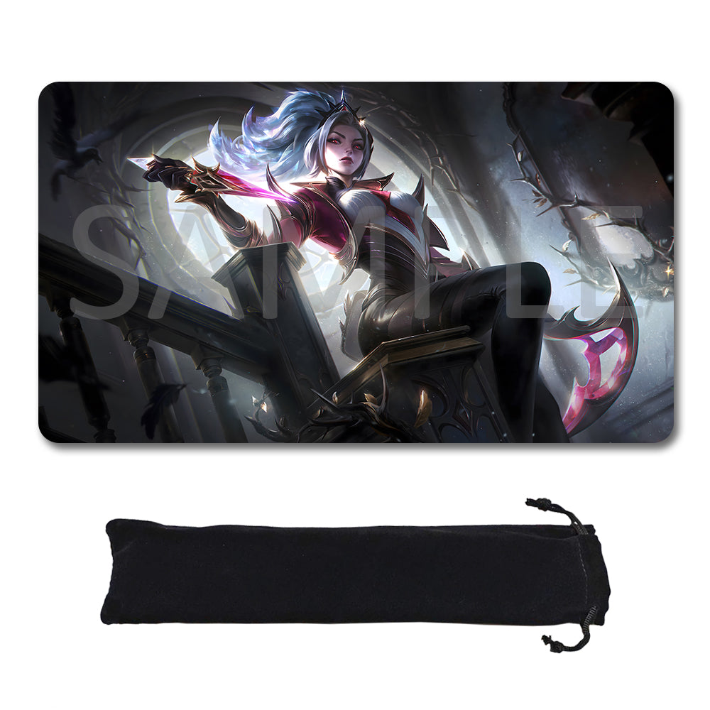 Akali - League Of Legends Riftbound Playmat 24x14 in + Free Storage Bag