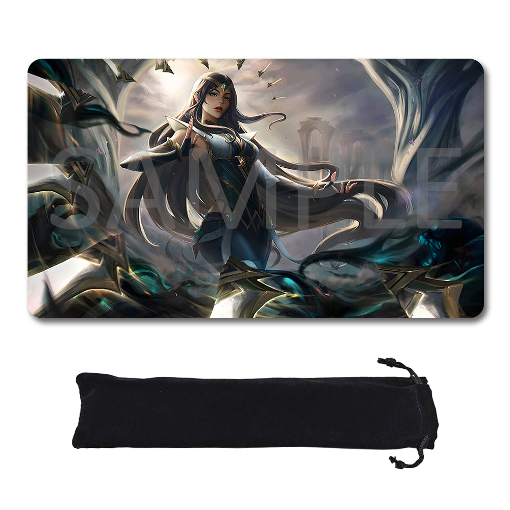 Irelia - League Of Legends Riftbound Playmat 24x14 in + Free Storage Bag