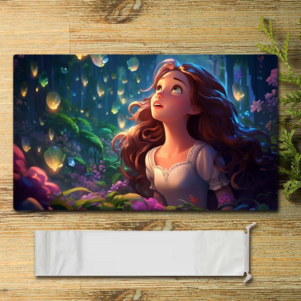 Board Game Peripheral - Princess11 - Lorcana Playmat Size 23.6X13.7in Play mats Compatible for TCG RPG CCG Mouse Pad Desk Mats