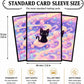 MTG Card Sleeves Matte -100 PCS Trading Card Game, Size 2.6 x 3.6 inches, Suitable for All TCG Card Games Protective (Cosmic Purrs)