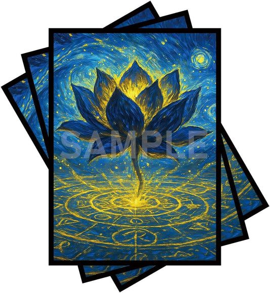 100 PCS TCG/MTG Card Sleeves, Matte Back Anti-Slip & Easy Shuffling Applicable to OCG CCG DTCG PTCG, 2.6 x 3.6 in Standard Size Cards (Summon The Black Lotus)