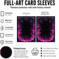 MTG Card Sleeves Matte -100 PCS Trading Card Game, Size 2.6 x 3.6 inches, Suitable for All TCG Card Games Protective (Abyssal Flame)