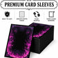 MTG Card Sleeves Matte -100 PCS Trading Card Game, Size 2.6 x 3.6 inches, Suitable for All TCG Card Games Protective (Abyssal Flame)