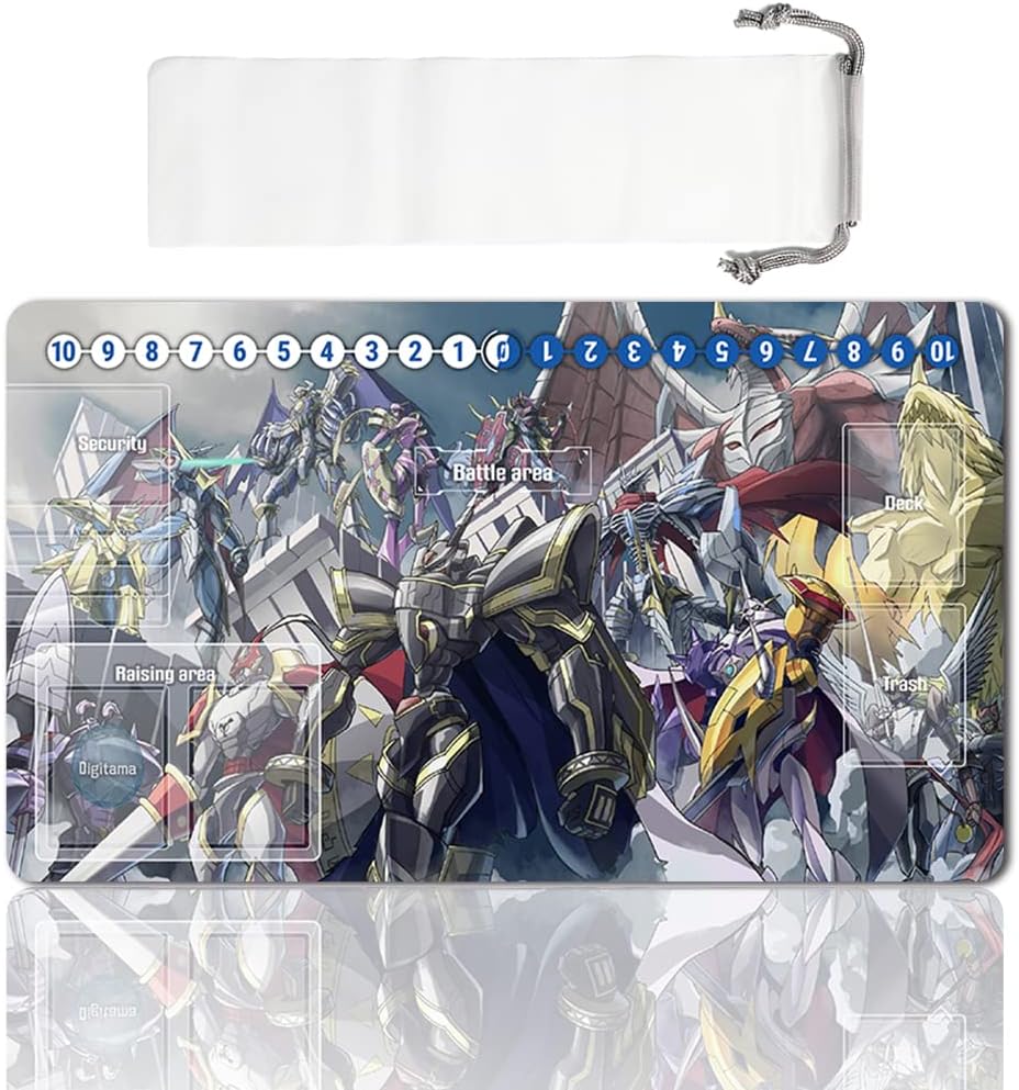 Board Game DTCG Playmat Table Mats Games Size 60X35 cm Mousepad Compatible for Digimon TCG CCG RPG (50084644) Stitched Edge