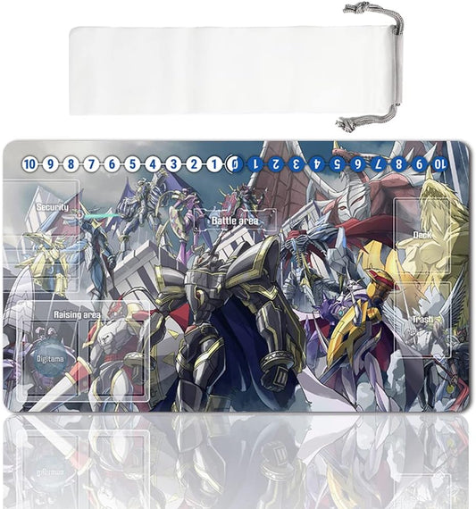 Board Game DTCG Playmat Table Mats Games Size 60X35 cm Mousepad Compatible for Digimon TCG CCG RPG (50084644) Stitched Edge
