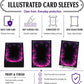 MTG Card Sleeves Matte -100 PCS Trading Card Game, Size 2.6 x 3.6 inches, Suitable for All TCG Card Games Protective (Abyssal Flame)