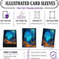MTG Card Sleeves Matte -100 PCS Trading Card Game, Size 2.6 x 3.6 inches, Suitable for All TCG Card Games Protective (Starlit Path)