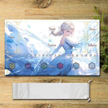 Board Game  Elsa Lorcana Playmat-DIS3 -  Size 23.6X13.7in Play mats Compatible for TCG RPG CCG Mouse Pad Desk Mats