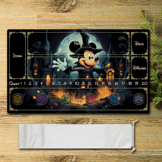 Board Game Mickey Lorcana Playmat- DIS11 -  Size 23.6X13.7in Play mats Compatible for TCG RPG CCG Mouse Pad Desk Mats