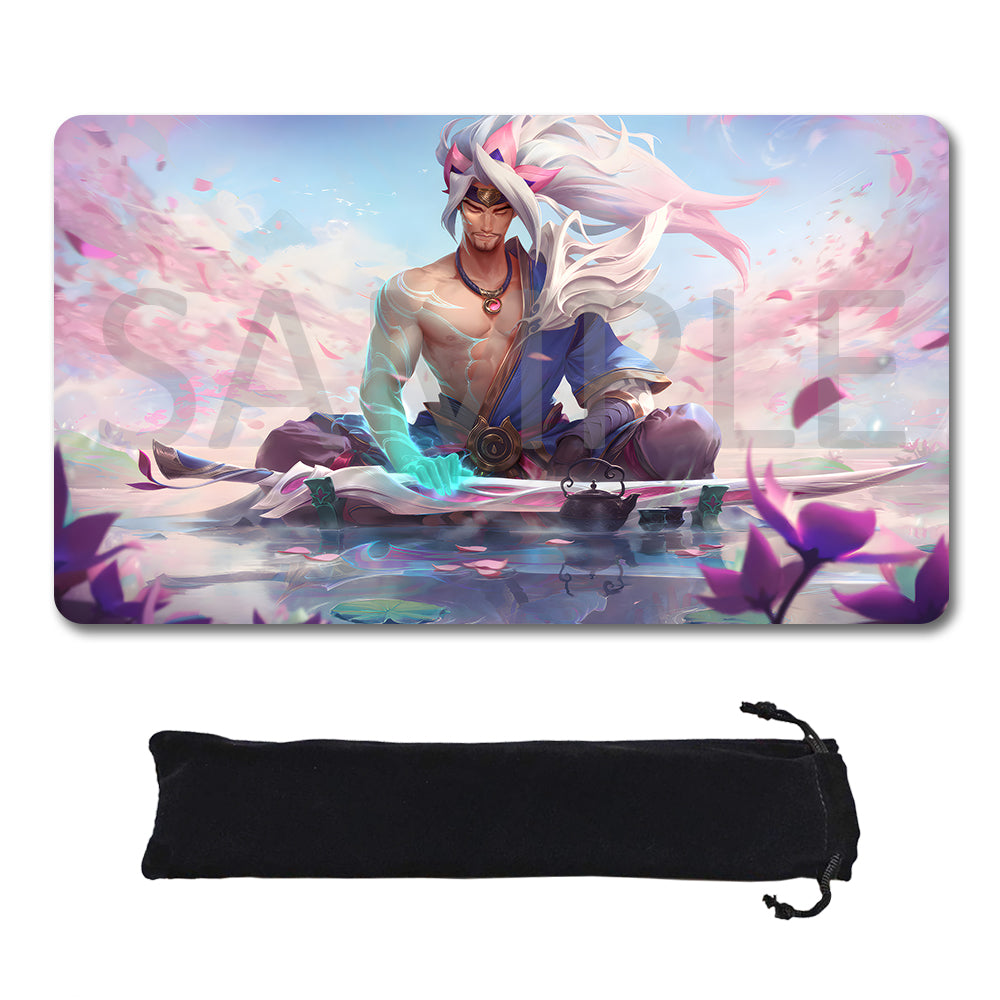 Yasuo - League Of Legends Riftbound Playmat 24x14 in + Free Storage Bag